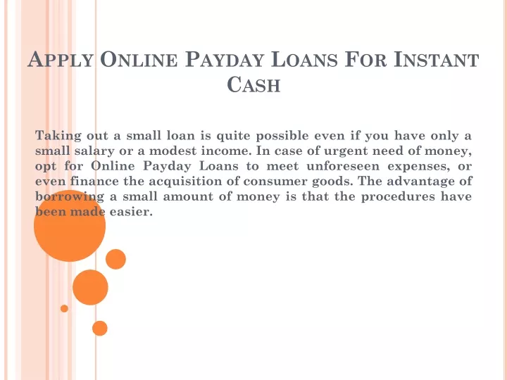apply online payday loans for instant cash