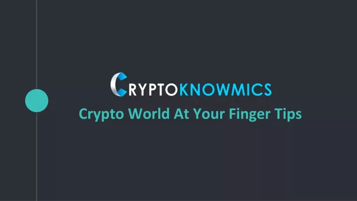 crypto world at your finger tips