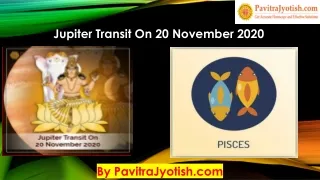 jupiter transit on 20 november 2020