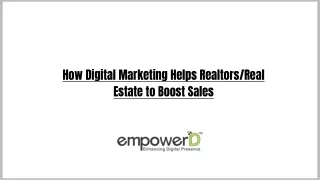 how digital marketing helps realtors real estate