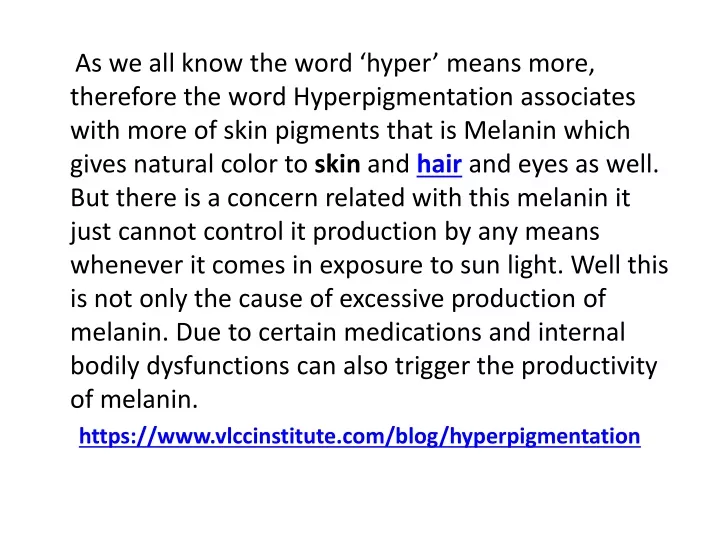 as we all know the word hyper means more