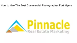 How to Hire The Best Commercial Photographer Fort Myers