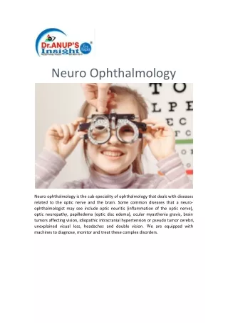 Best Neuro-Ophthalmology Hospital in Trivandrum | Dr Anup's Insight Eye Hospital