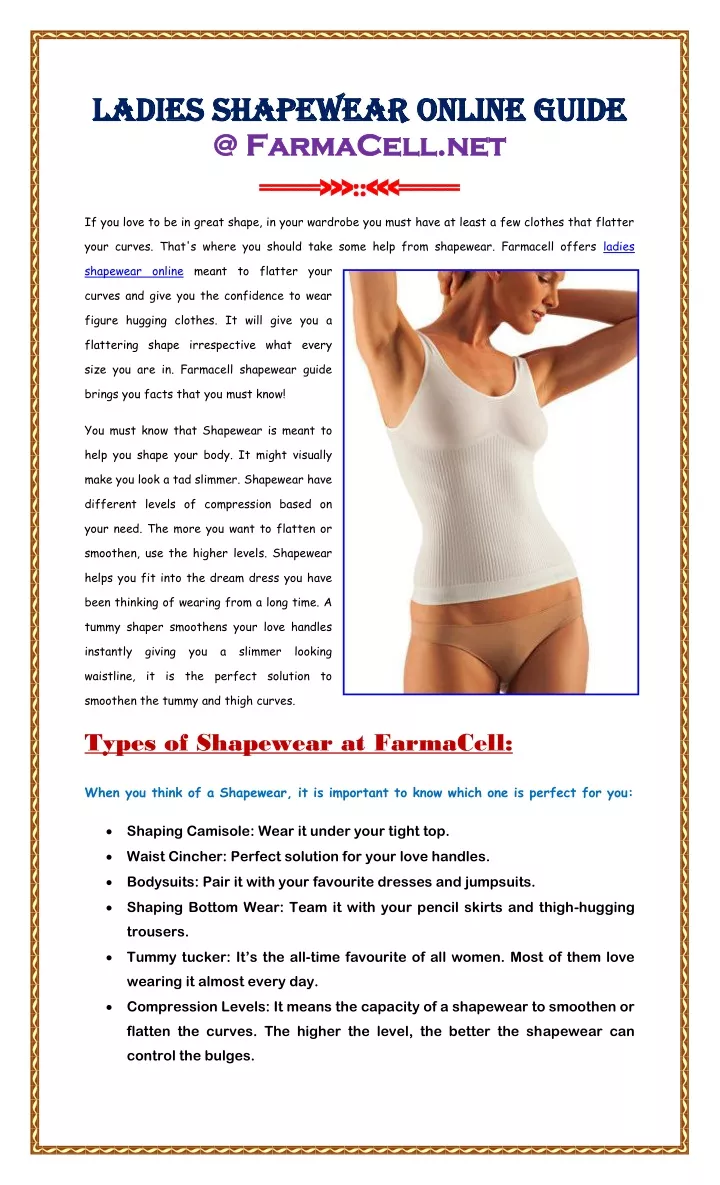 ladies shapewear online guide ladies shapewear