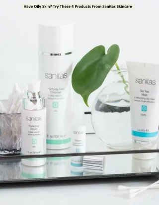 Have Oily Skin? Try These 4 Products From Sanitas Skincare
