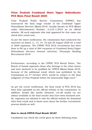 uttar pradesh combined state upper subordinate