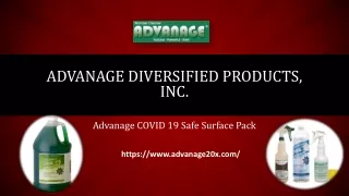 Advanage COVID 19 Safe Surface Pack