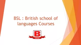 Online English Speaking Course | BSL.com