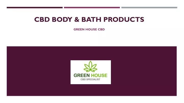 cbd body bath products
