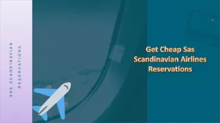 Sas Scandinavian Airlines Ticket Booking