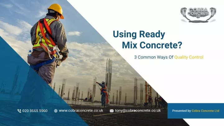 using ready mix concrete