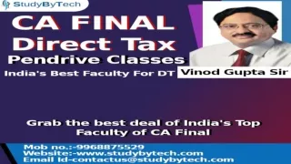 ca final direct tax pendrive new syllabus