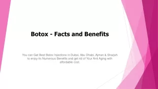 botox facts and benefits