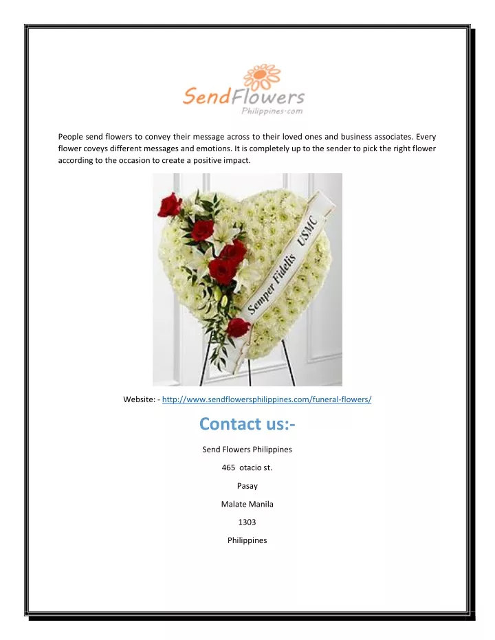 people send flowers to convey their message