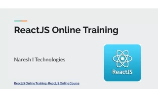 reactjs online training