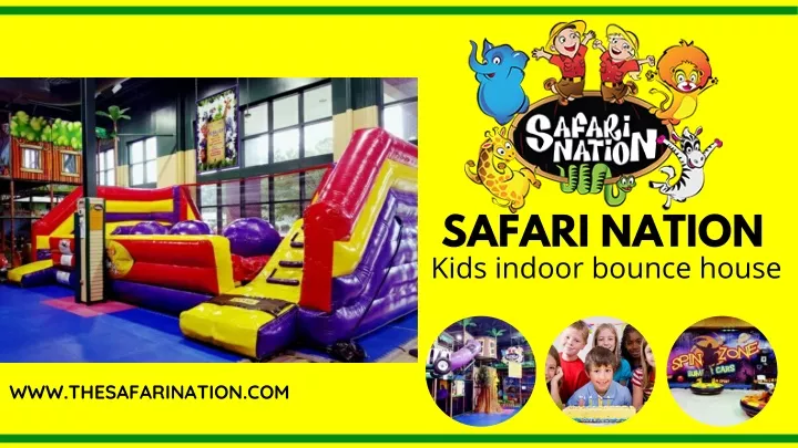 safari nation kids indoor bounce house