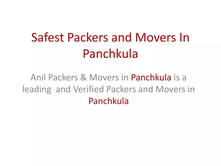 safest packers and movers in panchkula