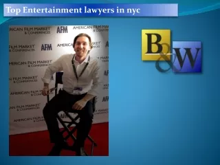 Top Entertainment lawyers in nyc
