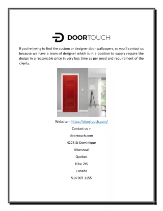 Buy Vinyl Door Wallpapers Online at DoorTouch