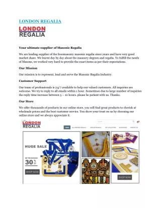 london regalia