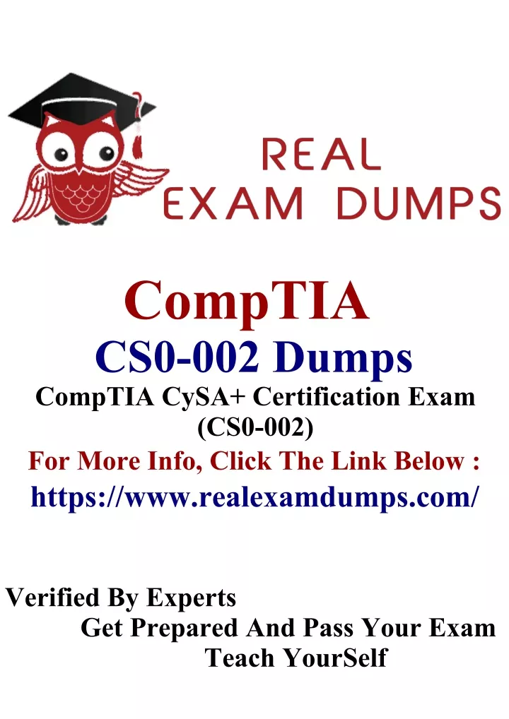 comptia cs0 002 dumps comptia cysa certification