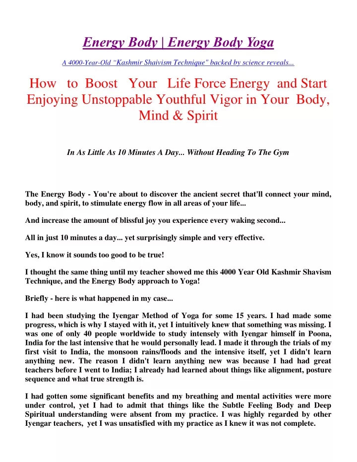 energy body energy body yoga