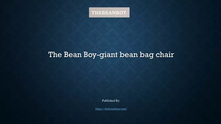 the bean boy giant bean bag chair published by https thebeanboy com