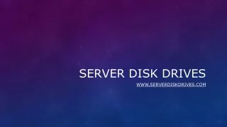 server disk drives