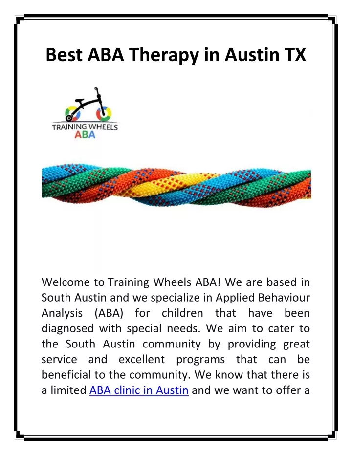 best aba therapy in austin tx