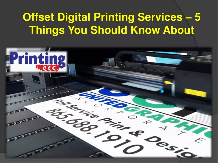 offset digital printing services 5 things
