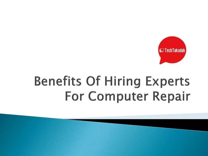 benefits of hiring experts for computer repair