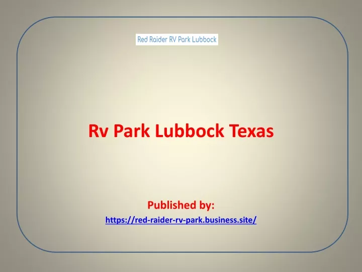 rv park lubbock texas published by https red raider rv park business site
