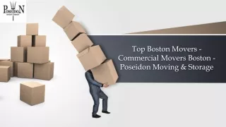 Top Boston Movers - Commercial Movers Boston - Poseidon Moving & Storage