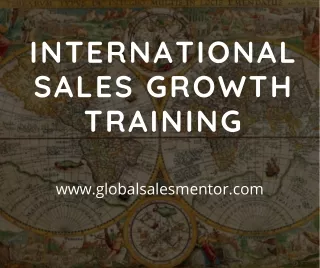 International Sales Growth Training