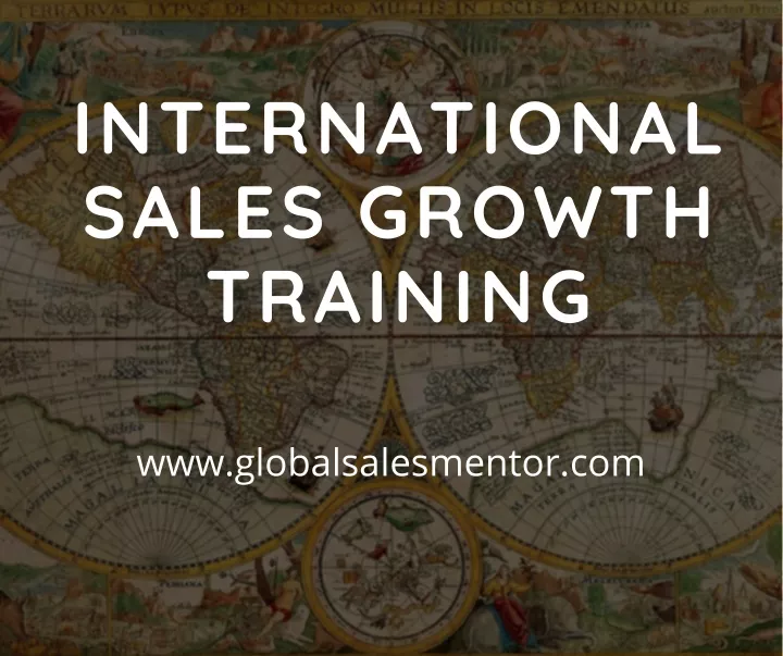 international sales growth training