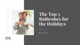 The Top 5 Bathrobes for the Holidays - Boca Terry