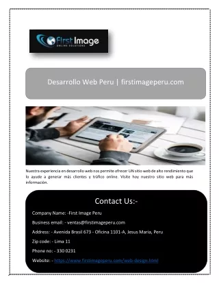 desarrollo web peru firstimageperu com
