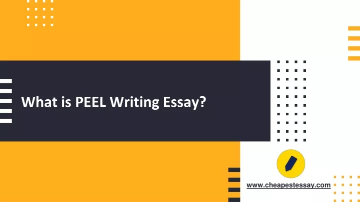 what is peel writing essay