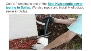 Best Hydrostatic sewer testing in Frisco