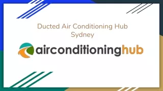 Ducted Air Conditioning Hub Sydney