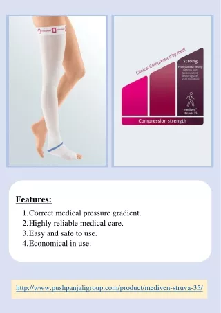 Anti-embolism stockings for Compression after vein surgery | mediven struva 35 | Pushpanjali medi india pvt ltd