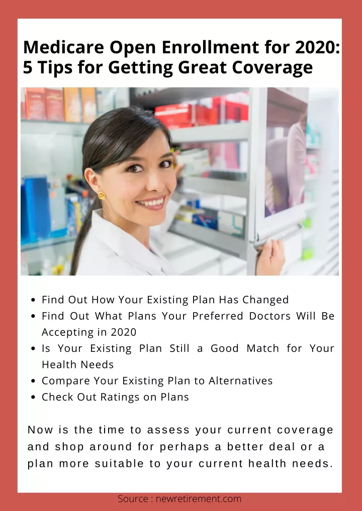 medicare open enrollment for 2020 5 tips