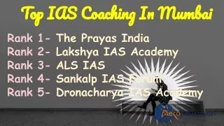 Top IAS coaching in Mumbai