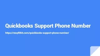 Why We Use Quickbooks support phone number