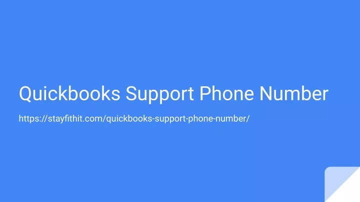 quickbooks support phone number