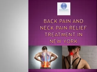 Back Pain and Neck Pain Relief Treatment In New York