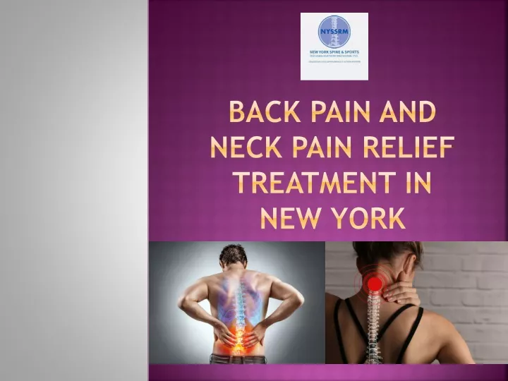 back pain and neck pain relief treatment in new york