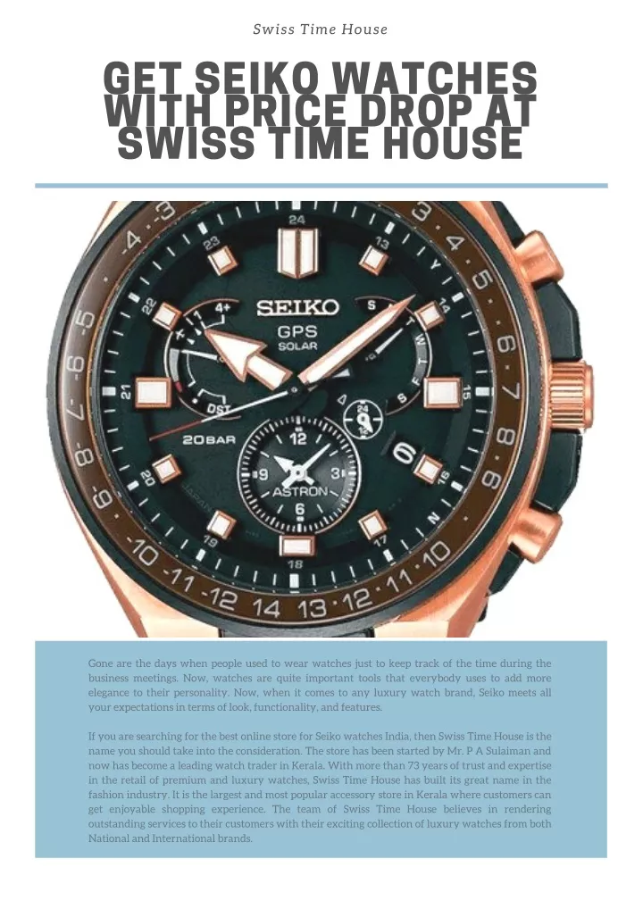 swiss time house