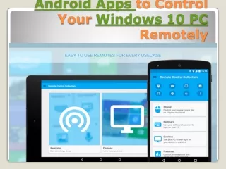 android apps to control your windows 10 pc remotely